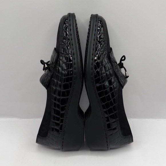 Ara Rachel Women's Loafers: Black Faux Croc Patterned - Size 8.5 US - Picture 6 of 8